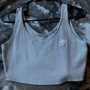 Grey Adidas Crop Top🗿⚓️⏱